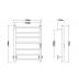Heated Towel Rail Stainless Steel Intelligent Screen Constant Temperature With Plug